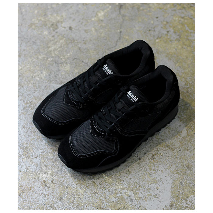 アサヒ ASAHI TRAINER 3 BLACK トレーナー3 ブラック スニーカー (033