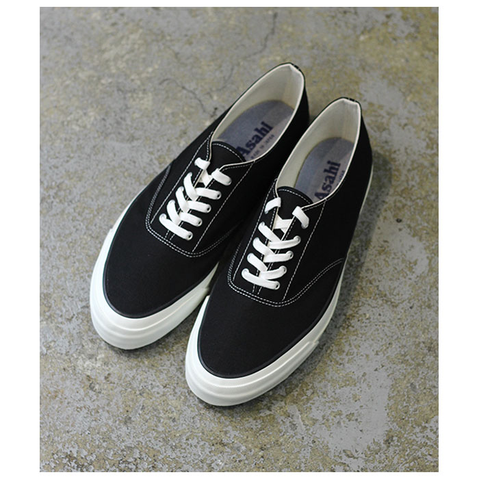 アサヒ ASAHI DECK SHOES BLACK ブラック デッキシューズ