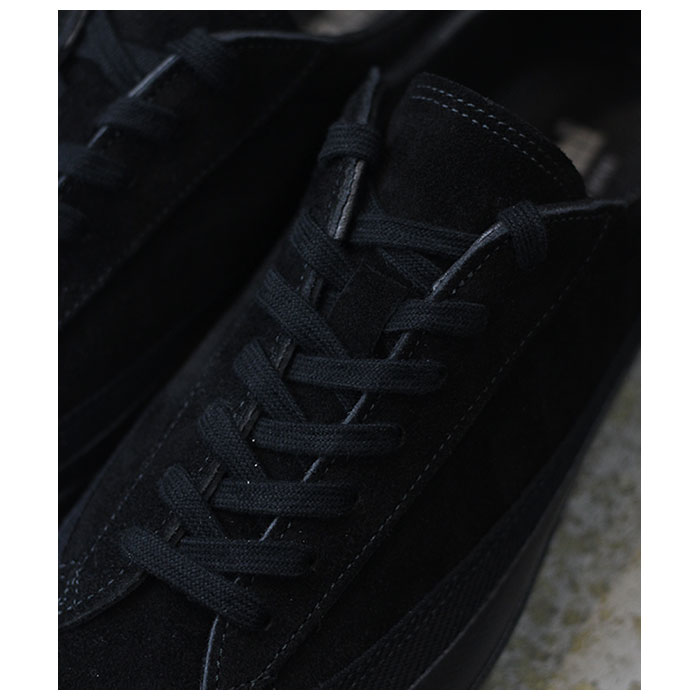 アサヒ ASAHI BELTED LOW SUEDE BLACK/BLACK ベルテッド ロー