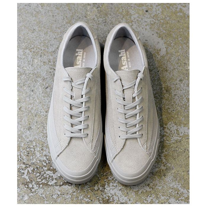 アサヒ ASAHI BELTED LOW SUEDE GRAY/GRAY ベルテッド ロー