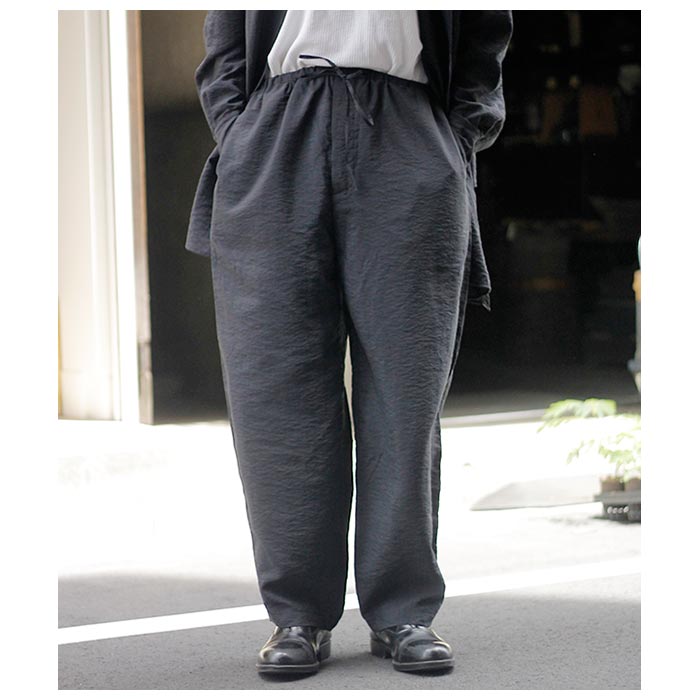 アクシス AXIS 塩縮シルクナイロン ワイド イージーパンツ Salt