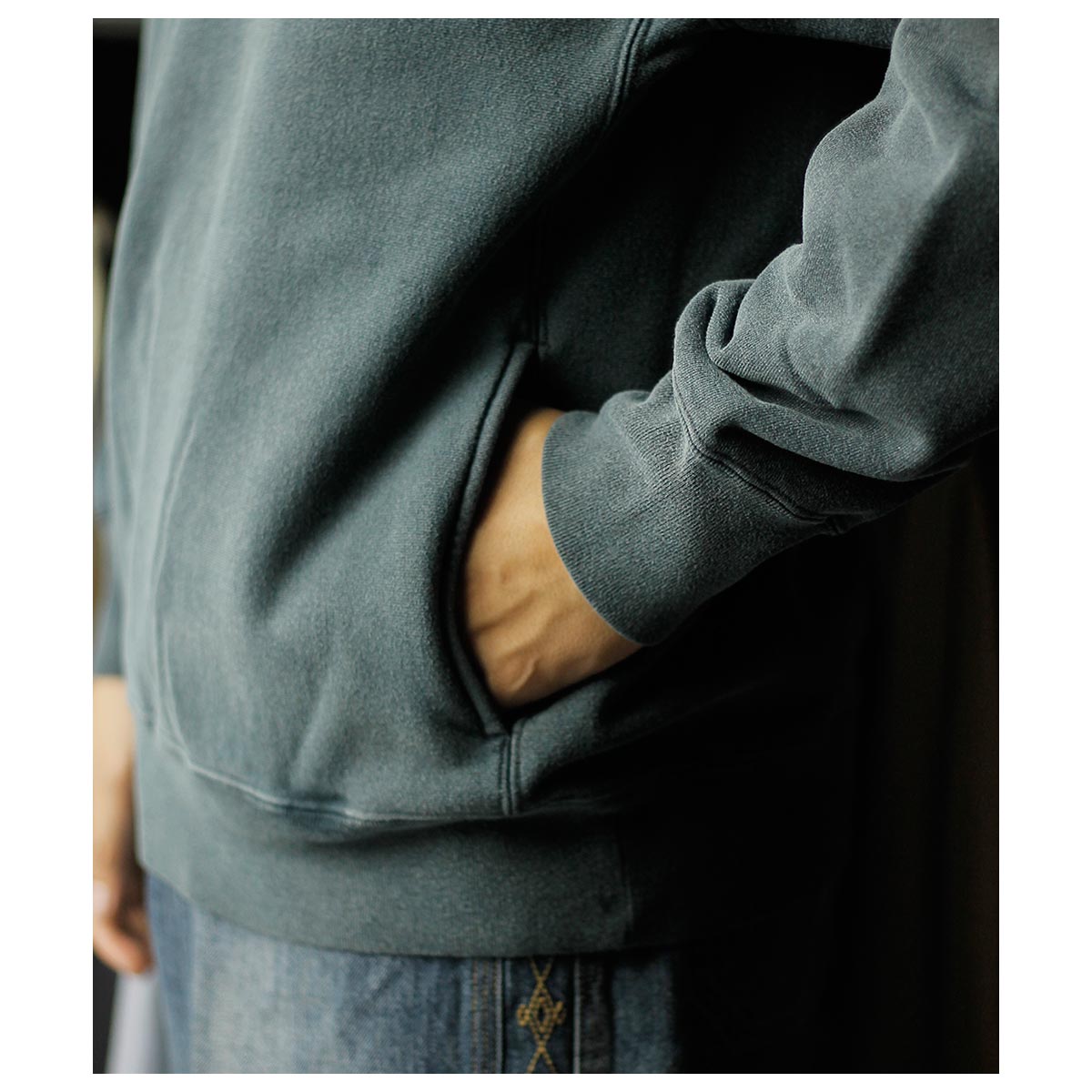 バトナー BATONER フェードカラー ジャンベルカ裏毛 クルーネック FADE