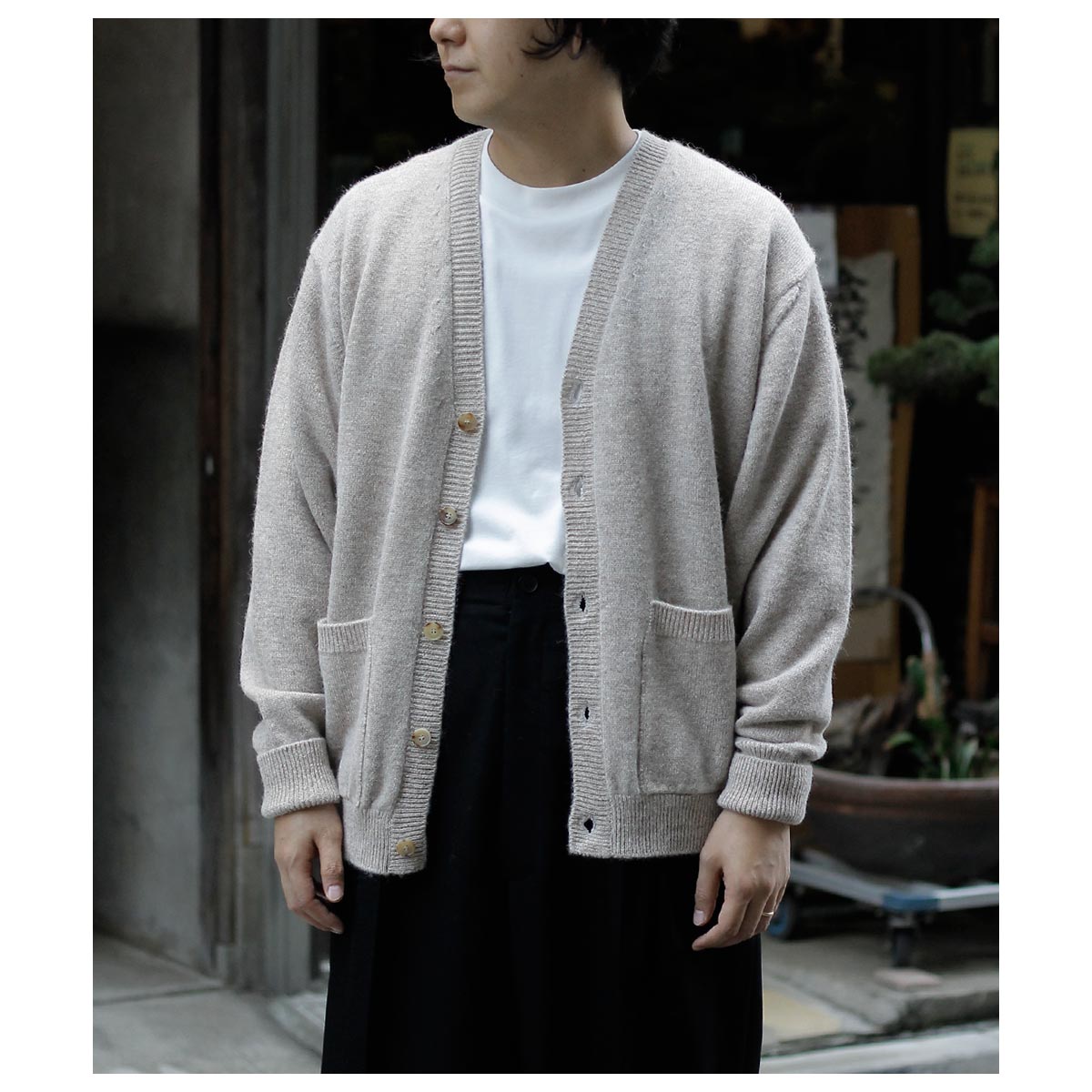 バトナー　アルパカカーディガン BATONER アルパカカーディガン