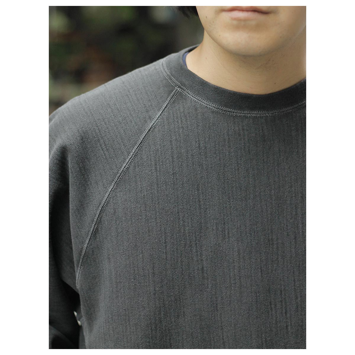 バトナー BATONER ジャンベルカ 裏毛 フェードカラー クルーネック