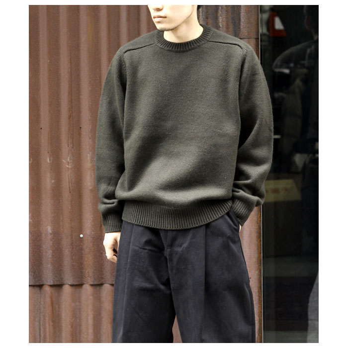 バトナー BATONER ヘビーウェイト カシミヤ クルーネック ニット バトナー BATONER ヘビーウェイト カシミヤ クルーネック ニット