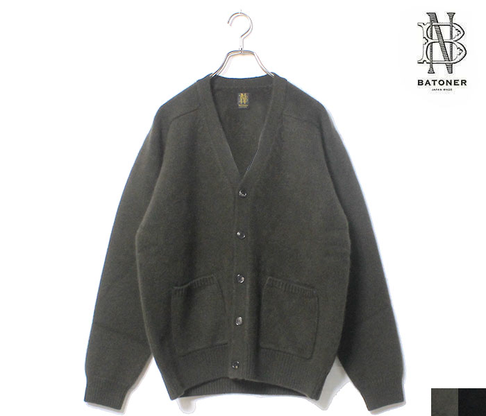 バトナー BATONER ヘビーウェイト カシミヤ カーディガン HEAVY