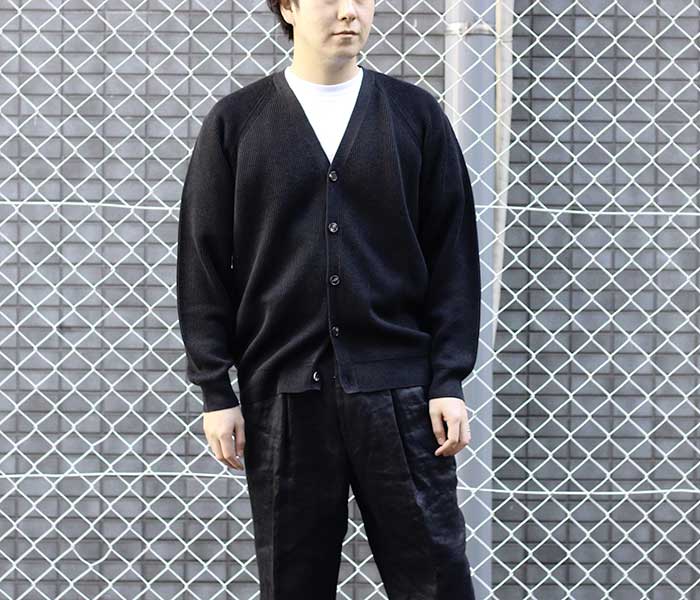 バトナー BATONER ハイカウント リネン カーディガン HIGHCOUNT
