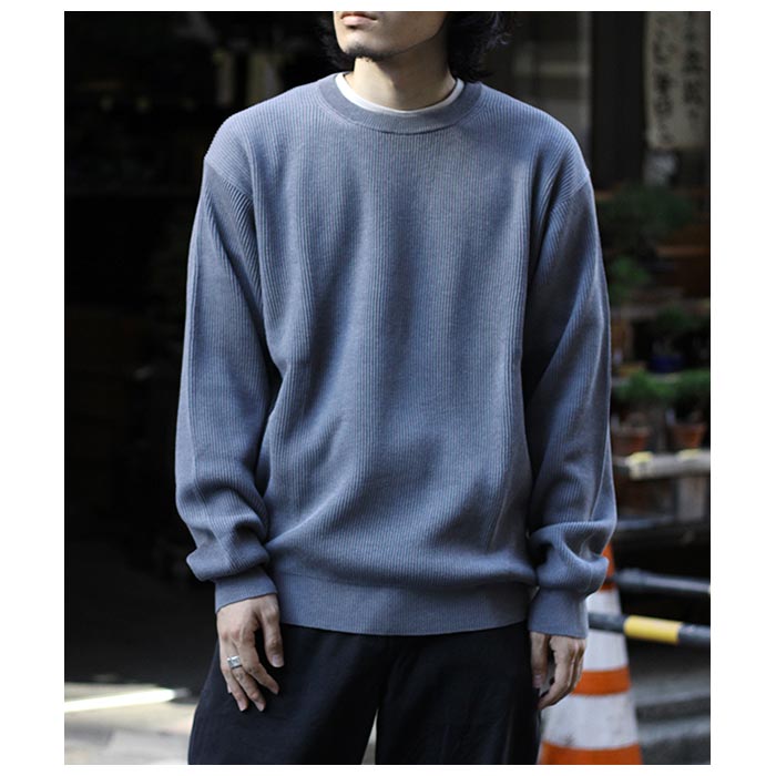 バトナー BATONER スーパー ハイツイスト クルーネック セーター