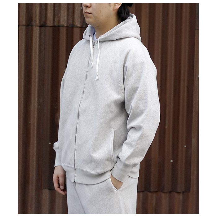 バトナー BATONER ジャンベルカ 裏毛 ジップアップ パーカー