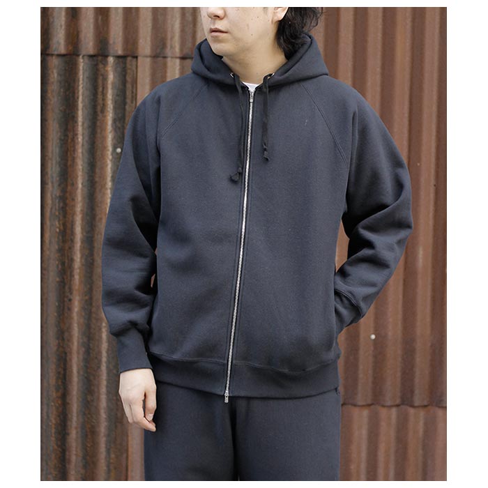 バトナー BATONER ジャンベルカ 裏毛 ジップアップ パーカー