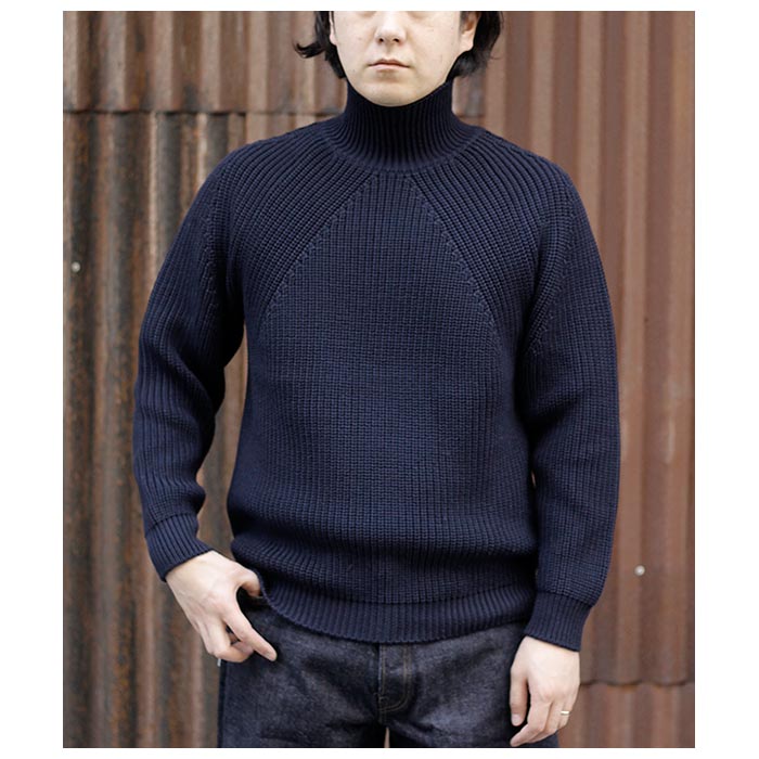 BATONER/バトナー】SIGNATURE TURTLE NECK タートルネックニット