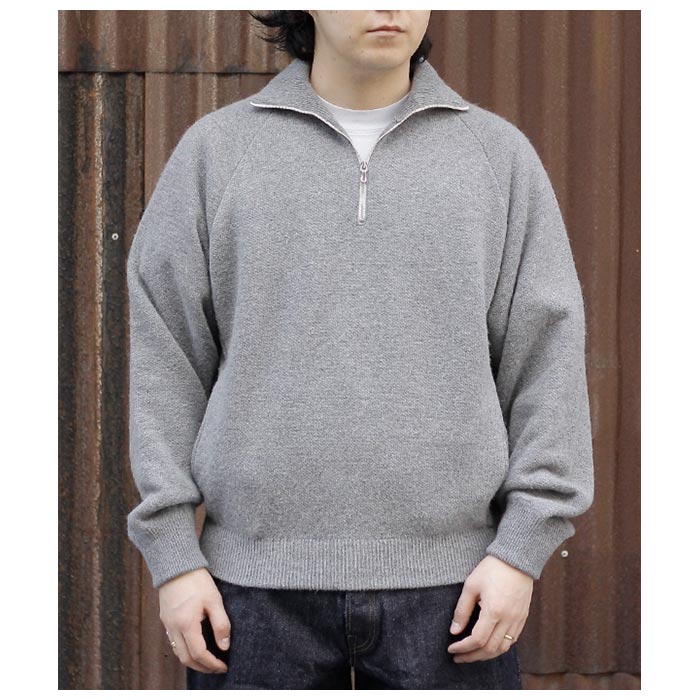 BATONER バトナー SIGNATURE HALF ZIP KNIT シグネチャー ハーフ
