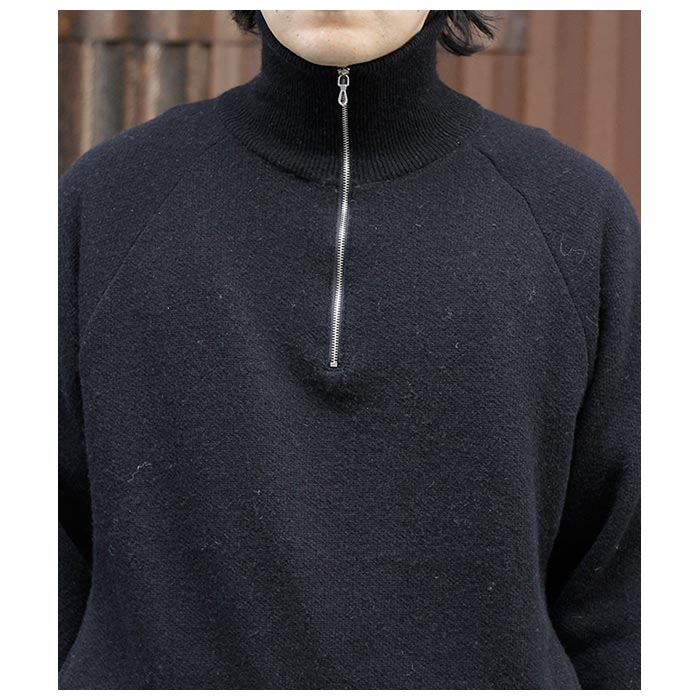 バトナー BATONER バックループ キャメル ハーフジップ BACKLOOP バトナー BATONER バックループ キャメル ハーフジップ BACKLOOP