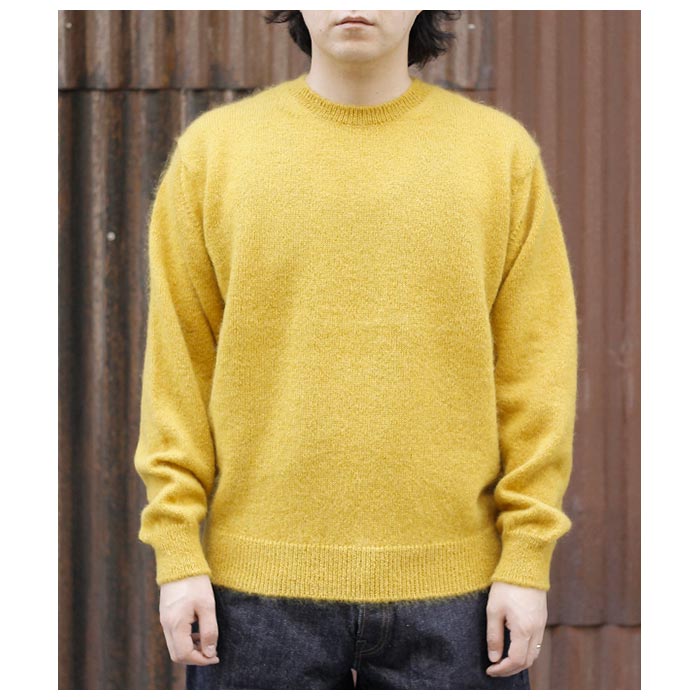 公式の店舗 バトナー BATONER PURE クルーネック ピュアモヘア100％ トップス