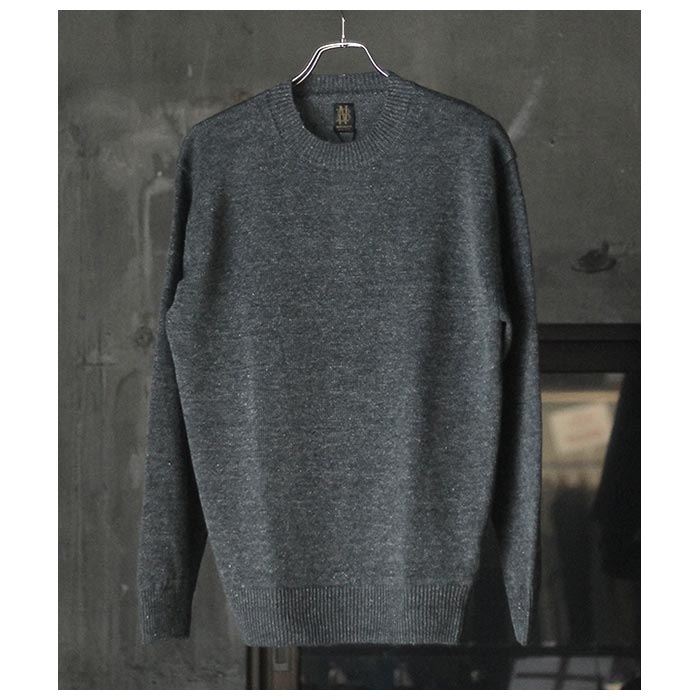 24SS BATONER リネン ニットTシャツ 2 チャコール