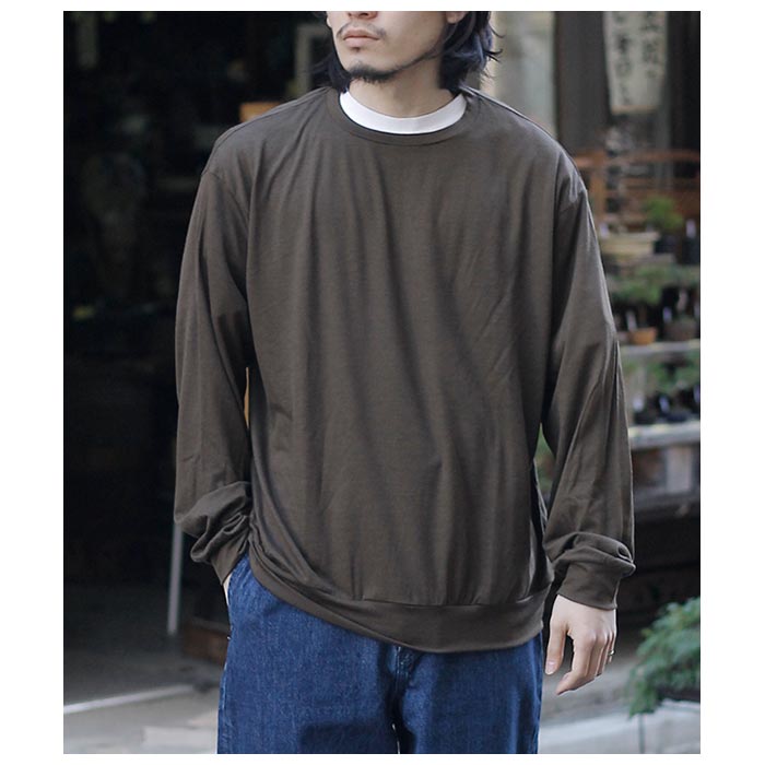バトナー BATONER サマーウール 長袖 Tシャツ SUMMER WOOL LONG