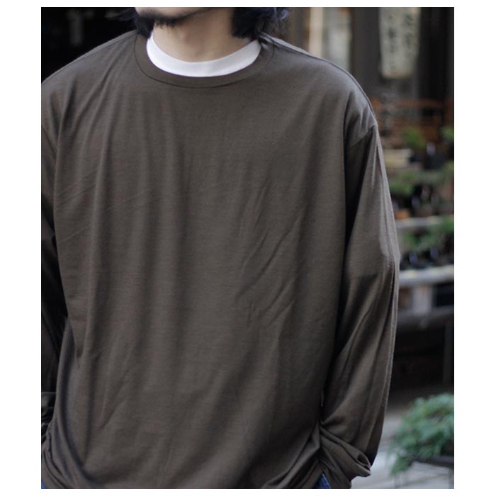 WASHABLE WOOL LONG SLEEVE T-SHIRT - WUNDER