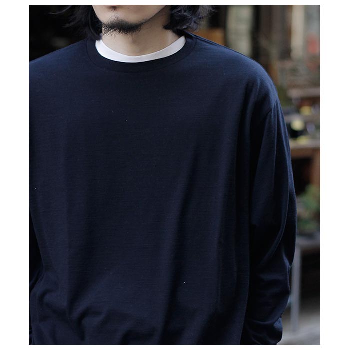 バトナー BATONER サマーウール 長袖 Tシャツ SUMMER WOOL LONG