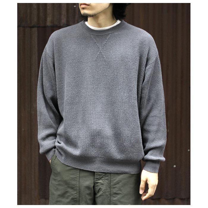 バトナー BATONER シルクリブ クルーネック セーター SILK RIB バトナー BATONER シルクリブ クルーネック セーター SILK RIB