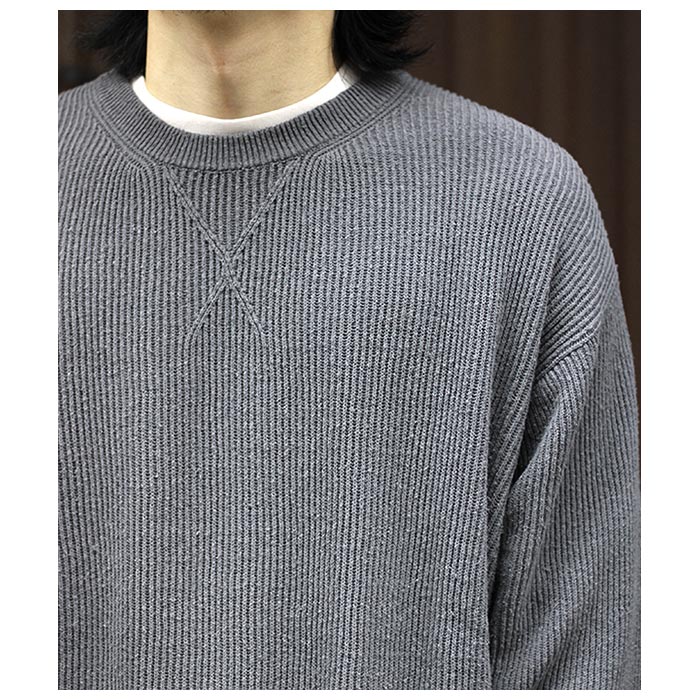 バトナー BATONER シルクリブ クルーネック セーター SILK RIB バトナー BATONER シルクリブ クルーネック セーター SILK RIB