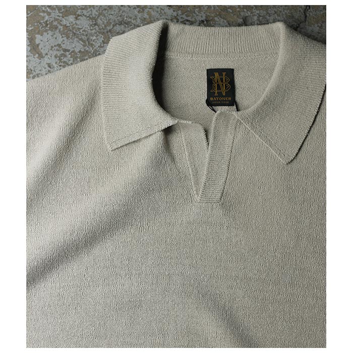 バトナー BATONER シルク ポロスキッパー SILK POLO SKIPPER (BN