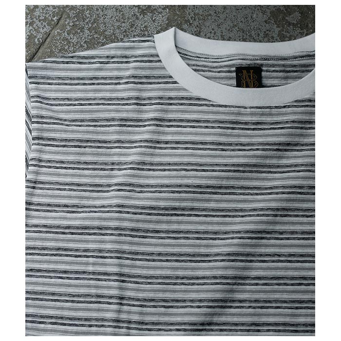 30%OFF セール バトナー BATONER ハンドドローイング ボーダー T