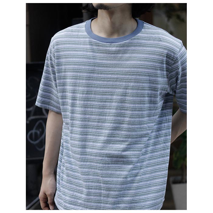 バトナー BATONER ハンドドローイング ボーダー Tシャツ HAND DRAWING