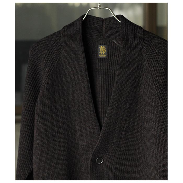 バトナー BATONER 1ボタン カーディガン 1BUTTON CARDIGAN (BN