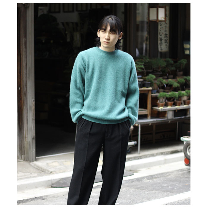【内祝い】 バトナー BATONER カシミヤ フォックス クルーネックセーター トップス