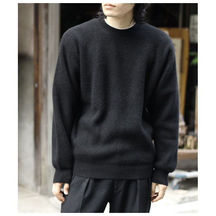 バトナー BATONER カシミヤ フォックス クルーネックセーター