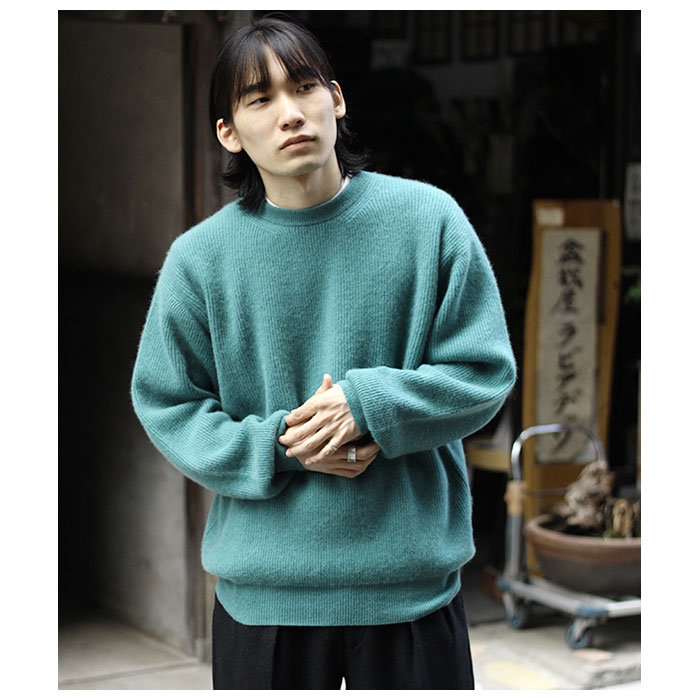 バトナー BATONER カシミヤ フォックス クルーネックセーター