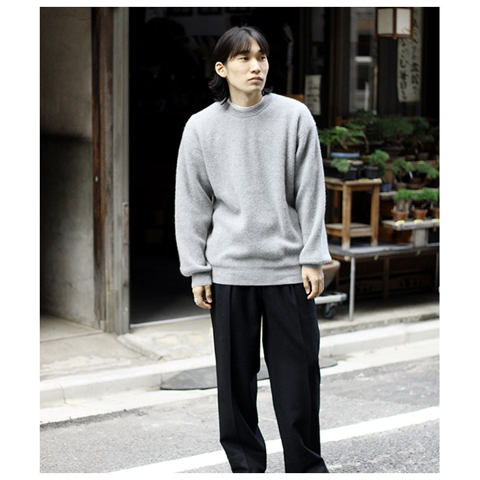 バトナー BATONER カシミヤ フォックス クルーネックセーター