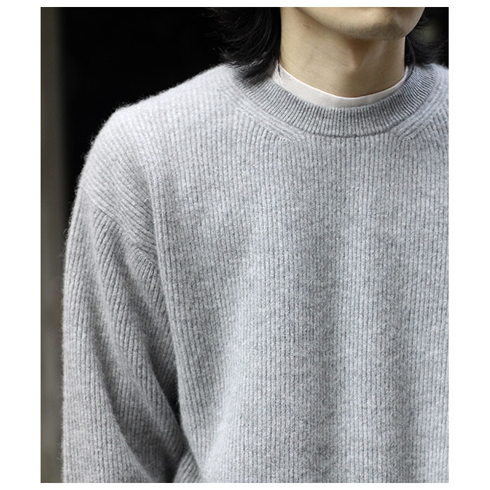 美品✳︎バトナー BATONER カシミヤフォックスクルーニット 黒