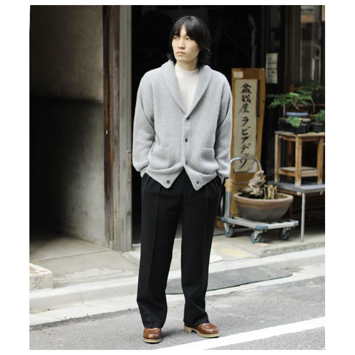 バトナー BATONER カシミヤ フォックス ショールカラー