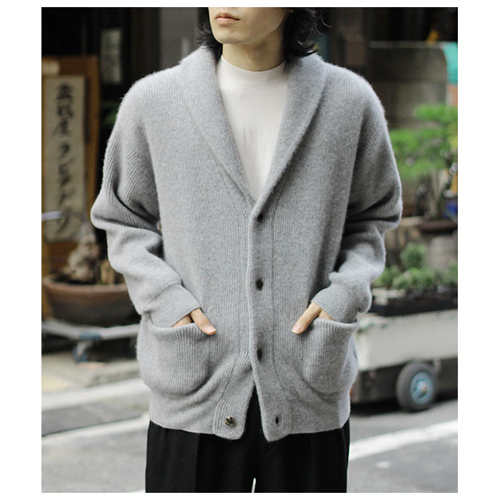 CASHMERE FOX SHOWL COLLER CARDIGAN | BATONER(バトナー