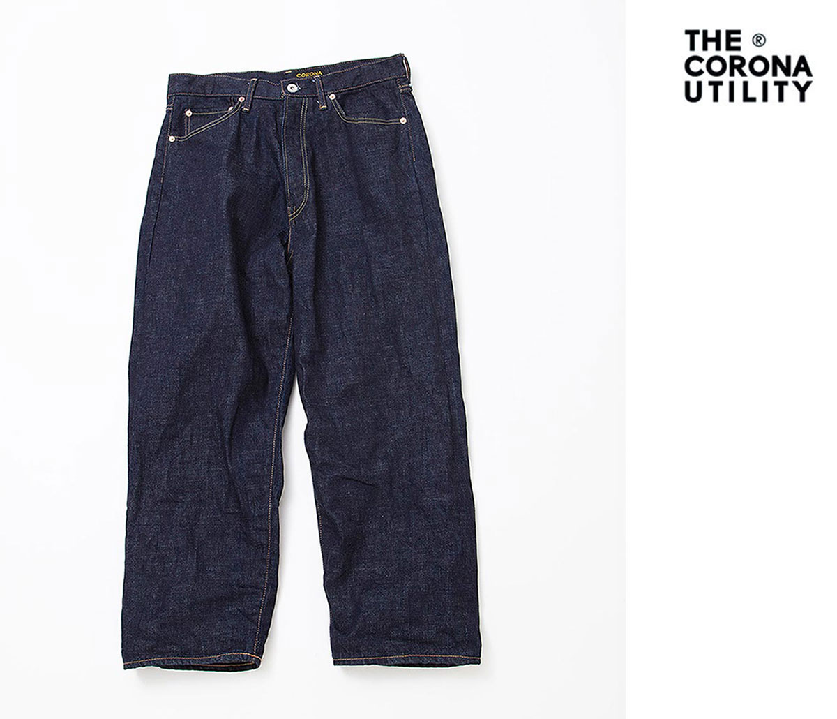 美品 CORONA UTILITY W05 デニムパンツ XL インディゴ cp005-23-01-2.jpg