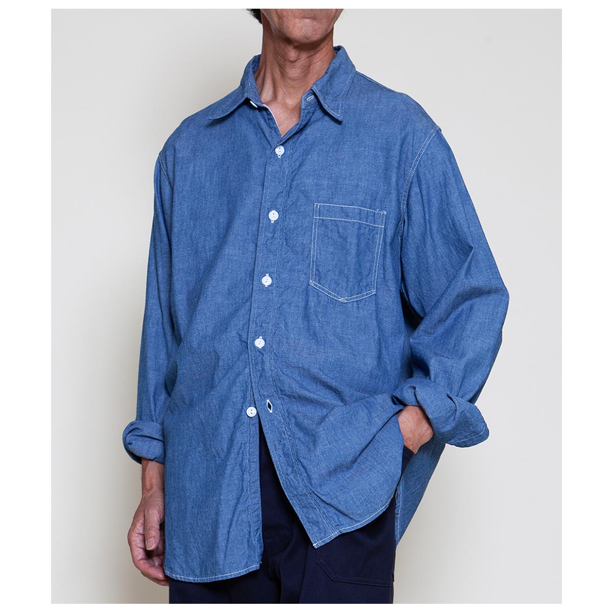 トップス THE CORONA UTILITY/NAVY 1 POCKET SHIRT 予約商品(お届け予定 2月頃以降) ザ コロナユーティリティ THE CORONA