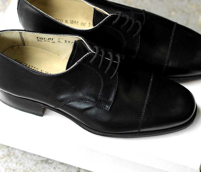 デッドストック DEADSTOCK イタリア軍 革靴 キャップトゥ
