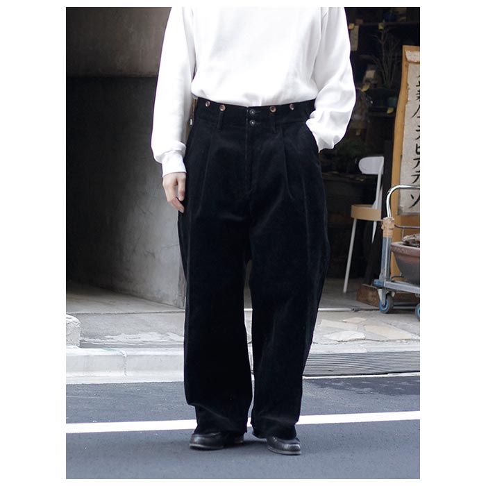 グランク GURANK ネイビー メルトン ワークパンツ MELTON