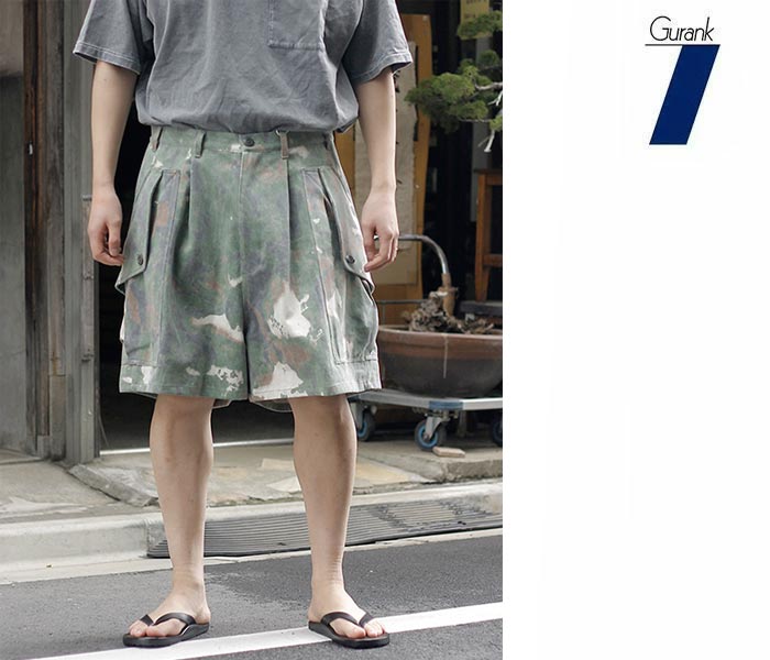 グランク GURANK カーゴショーツ カモフラージュ Cargo shorts グランク GURANK カーゴショーツ カモフラージュ Cargo shorts
