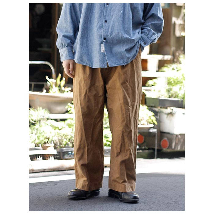 グランク GURANK コットン リネン ワークトラウザー CL Work trousers
