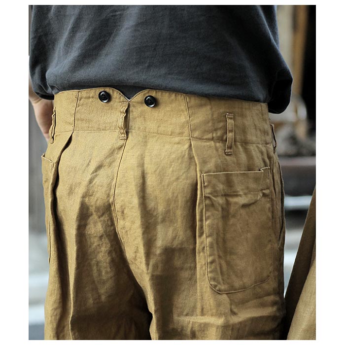 グランク GURANK アンドフェブ別注 リネン ワークパンツ Linen
