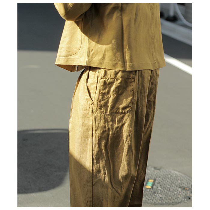 グランク GURANK アンドフェブ別注 リネン ワークパンツ Linen