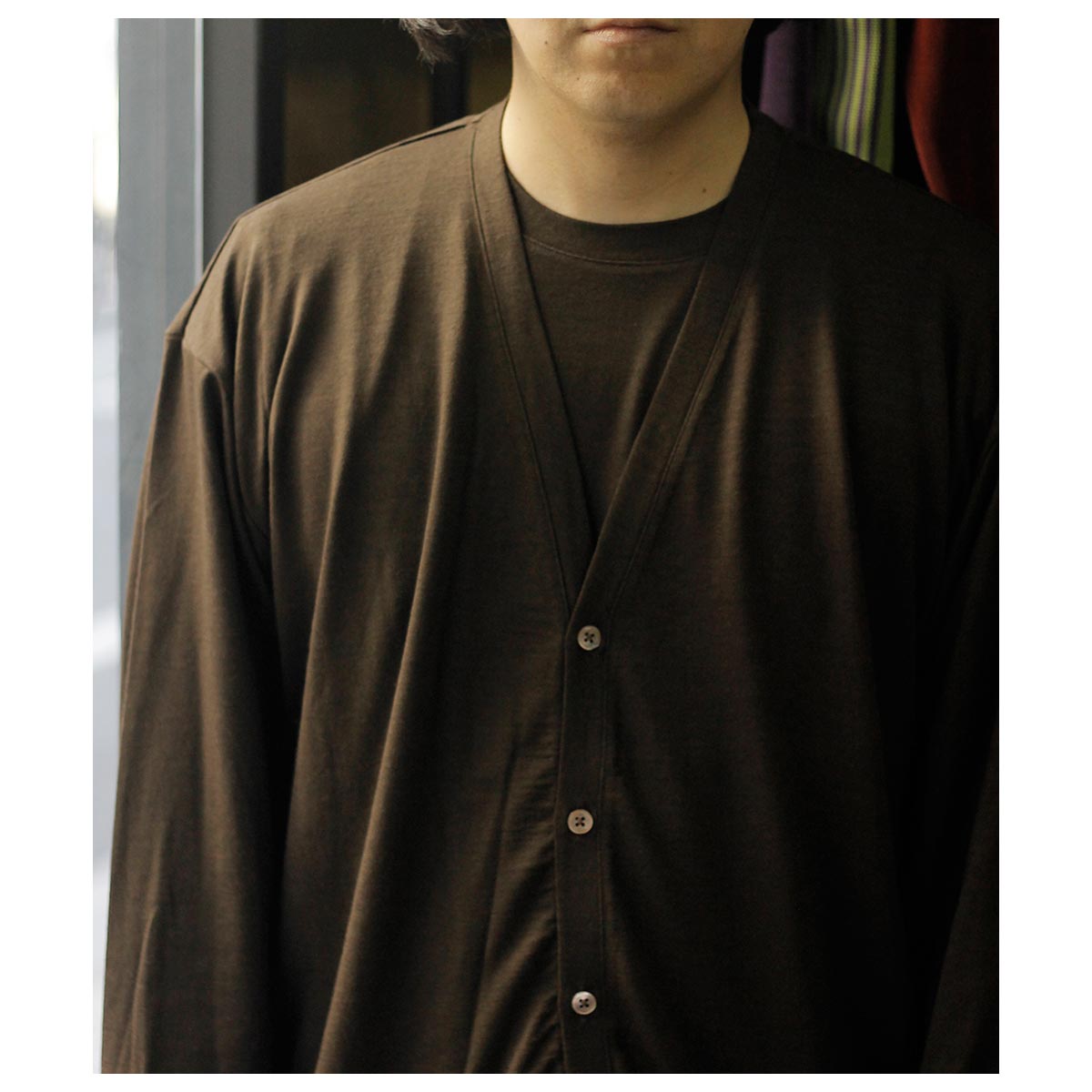 HYSFORM ブラウン カーディガン Lサイズ 1754413f576008fc4d6d362962f5b5