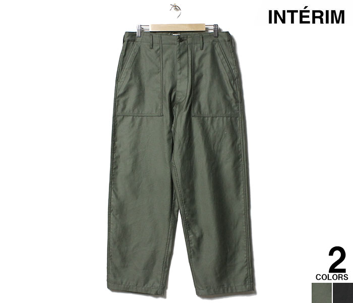 インテリム INTERIM ギザバックサテン ベイカーパンツ
