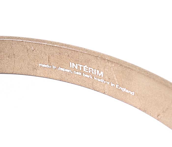 インテリム INTERIM 30mmオーク バーク レザー ベルト 30mm