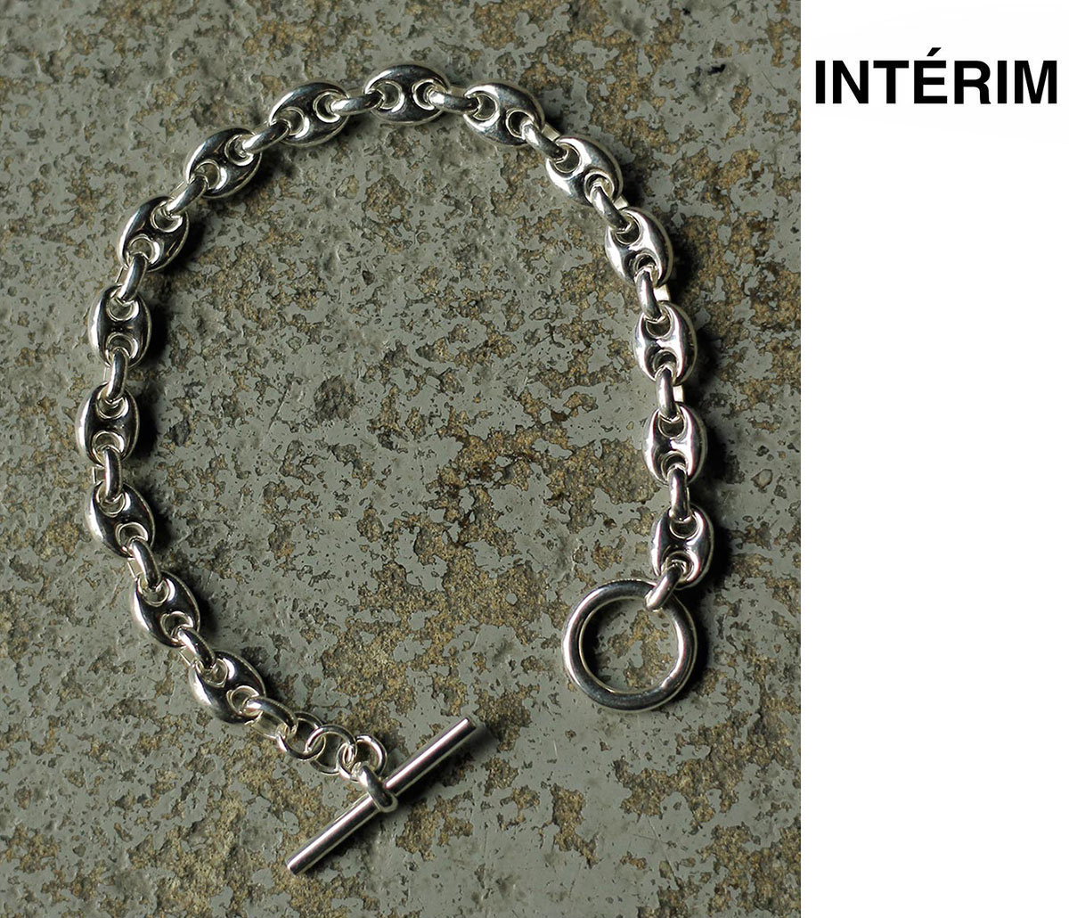 インテリム INTERIM マリーナ チェーン Tバー ブレスレット イタリアン