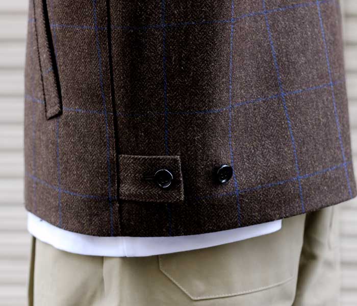 INTÉRIM/インテリム】PURE BLACK WOOL HARRINGTON JACKET