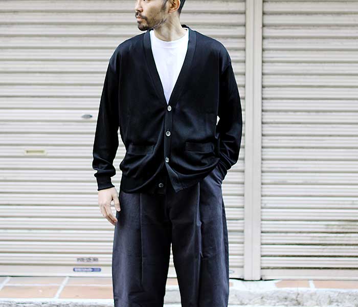 インテリム INTERIM シルク 生糸 カーディガン RAW SILK インテリム INTERIM シルク 生糸 カーディガン RAW SILK