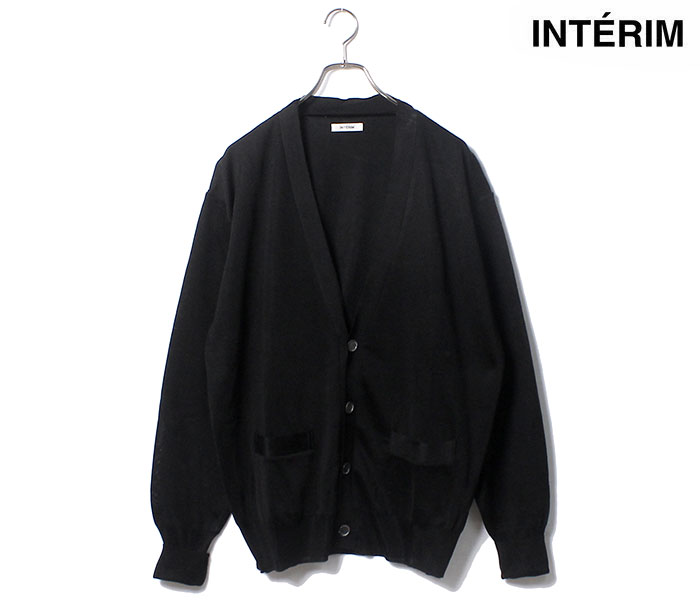 インテリム INTERIM シルク 生糸 カーディガン RAW SILK